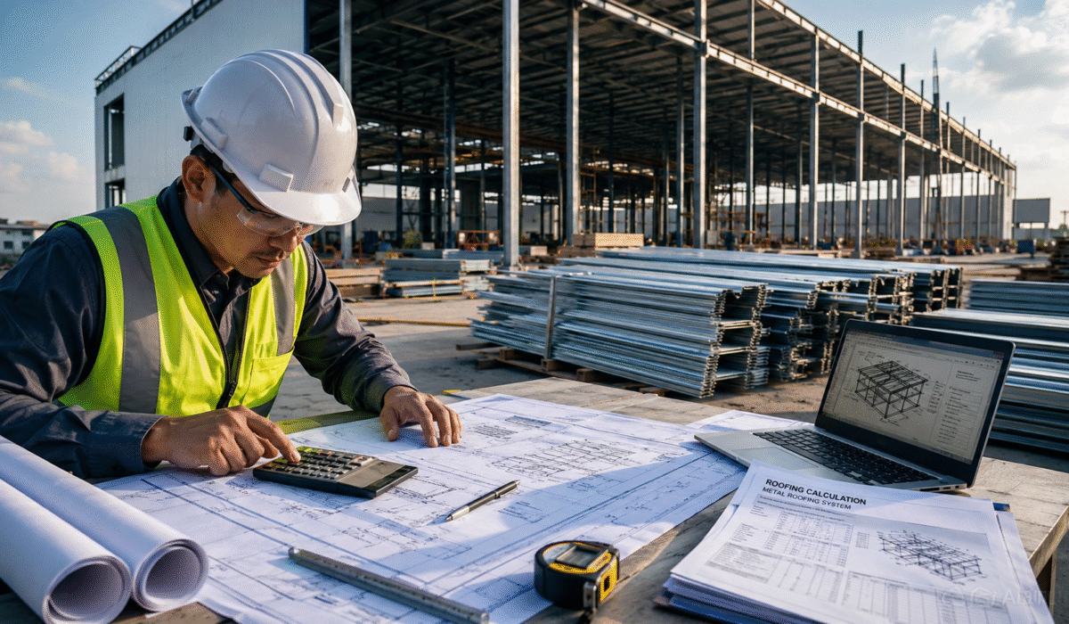 Industrial roofing calculation